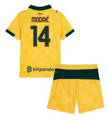 AC Milan Luka Modric #14 Tredjetrøje Børn 2025-26 Kortærmet (+ Korte bukser)